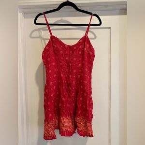 Pink Patterned Romper